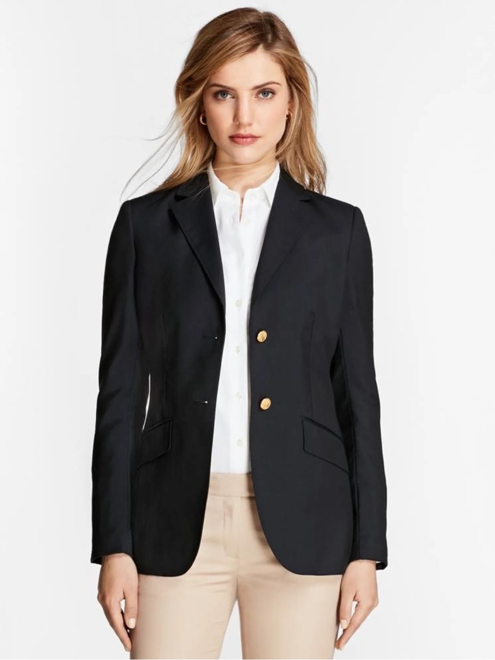 Brooks Brothers Petite Two-Button Wool Blazer - NEW! - Size 0P